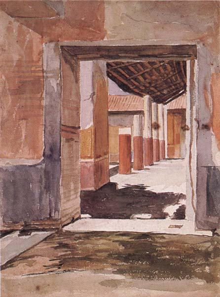 John William Waterhouse Scene at Pompeii